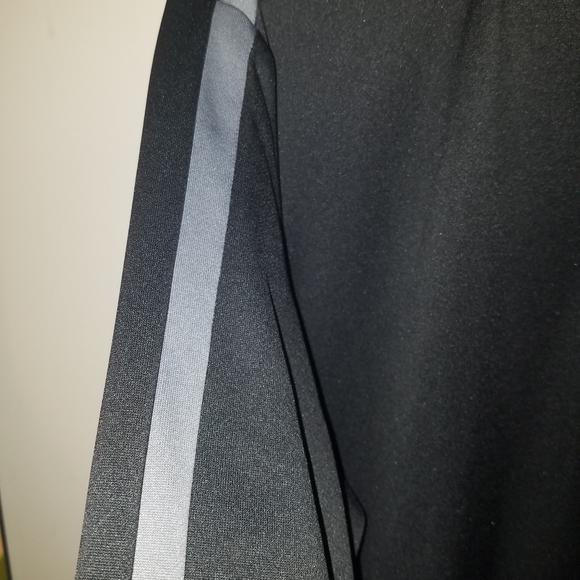 ADIDAS black and grey striped quarter zip jacket size large - Picture 4 of 4
